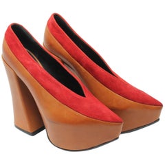Vivienne Westwood Camel Court Shoe, Gold Label A / W 2013