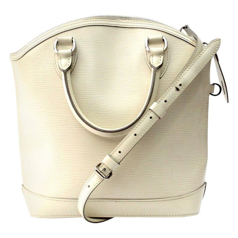 Louis Vuitton White Epi Leather Lockit PM Bag For at 1stDibs
