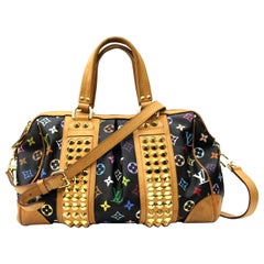 2009s Louis Vuitton Black Monogram Multicolore Courtney GM Bag