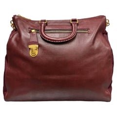 Prada Bordeaux Leather Shoulder Bag