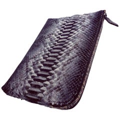 Ana Python and Stingray Clutch Bag 