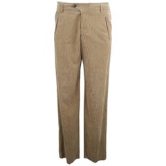 Giorgio Armani Tan Corduroy Dress Pants