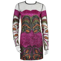Tom Ford Embroidered Mesh Mini Dress