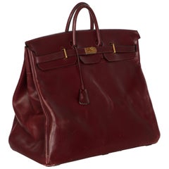 Hermes Bonwit Teller Vintage Burgundy Birkin Reisetasche:: 1970er Jahre