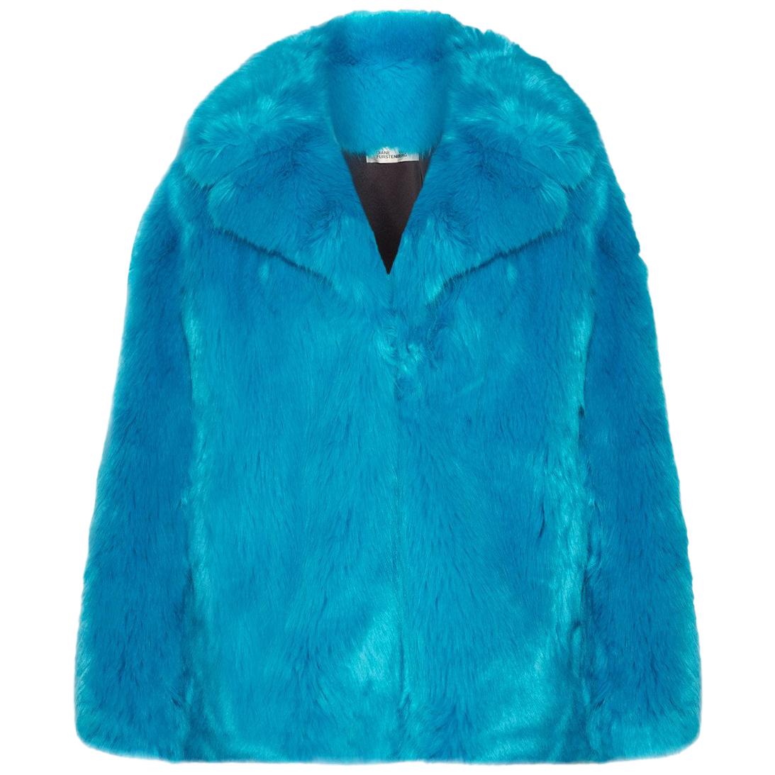 dvf faux fur coat
