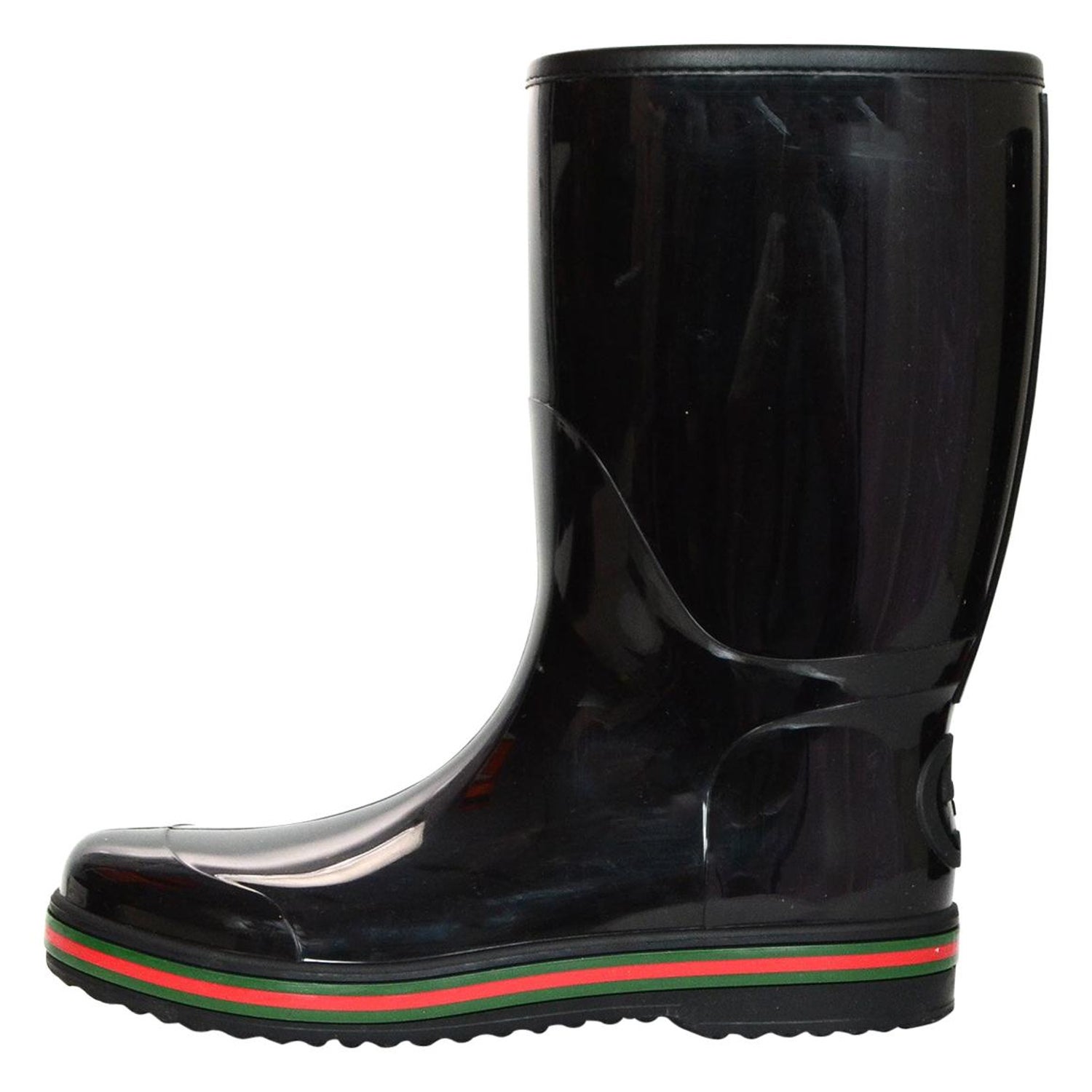 Gucci Black Rain Boots W/ Logo And Green and Red Detailing Mens Sz 11 at  1stDibs | mens gucci rain boots, gucci rain boots mens, men gucci rain boots