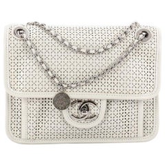 Chanel Up In The Air Flap Bag Perforated Leather Small