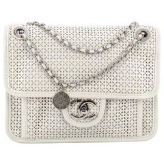  Chanel Up In The Air Flap Bag Perforated Leather Small