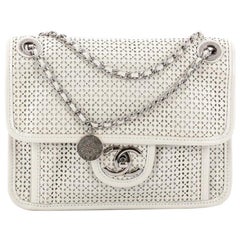 Chanel Up In The Air Flap Bag Perforated Leather Small 