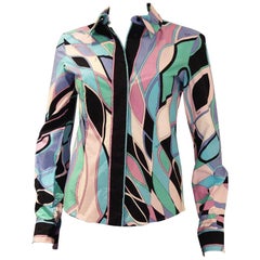 Emilio Pucci Vintage Cotton button up Shirt, 1970s