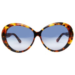 Vintage Jackie O. Martinique Blue Spectacle Sunglasses