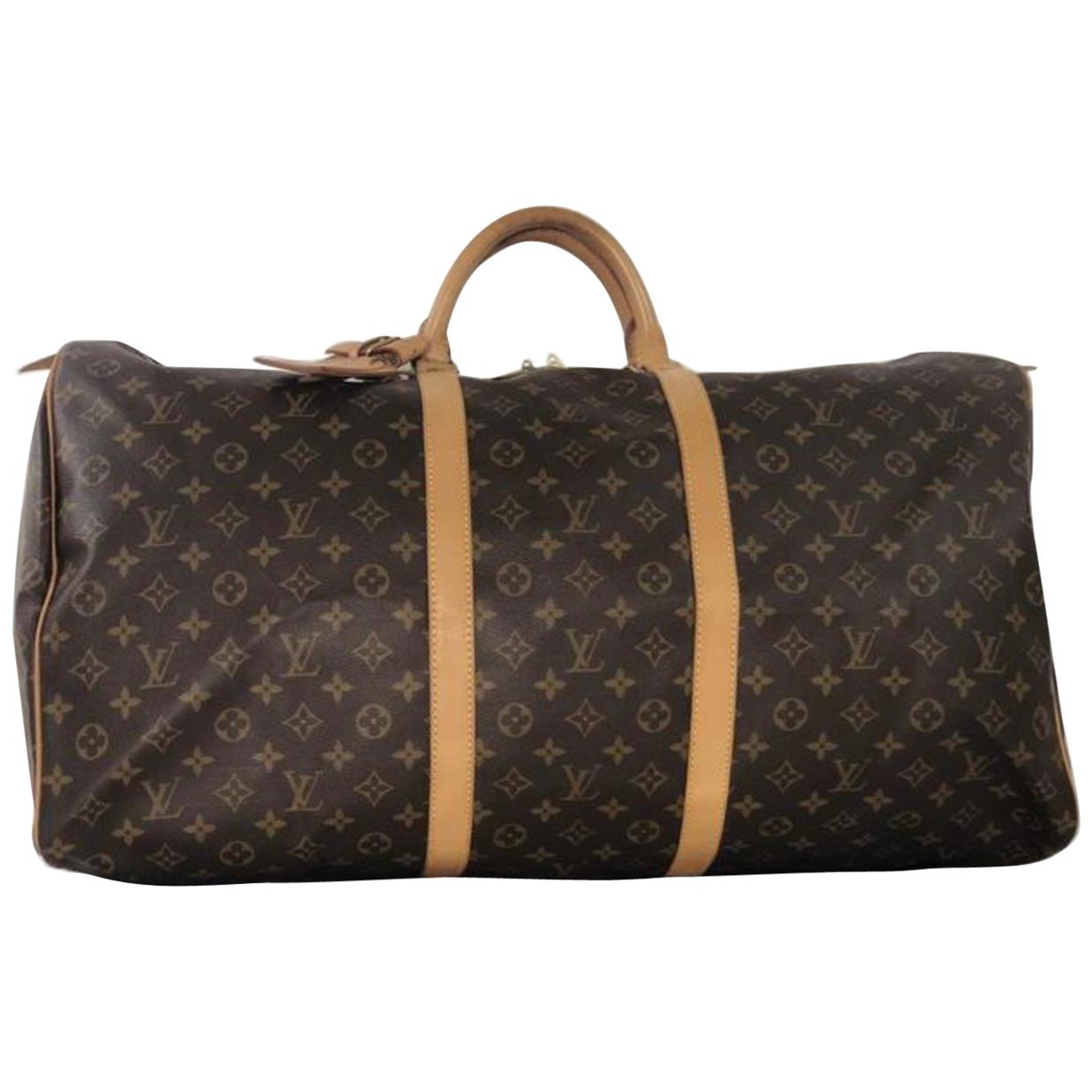 Louis Vuitton Monogram Keepall 60 Travel Bag