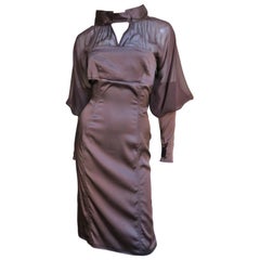 Tom Ford for Gucci SS 2004 Brown Silk Dress