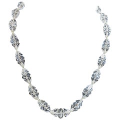 Antique Art Deco 1920s Faceted Crystals Necklace