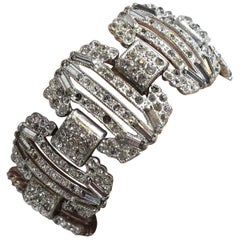 Vintage Art Deco 1930’s Rhinestone Bracelet