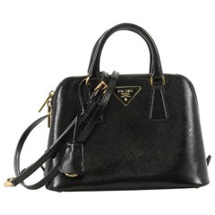 Prada Promenade Handbag Vernice Saffiano Leather Small