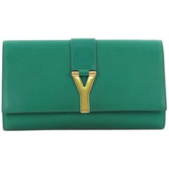 Saint Laurent Chyc Clutch Leather