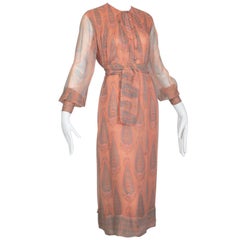 Treacy Lowe Indian Summer Paisley Dress, 1970s