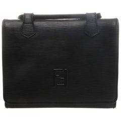 Fendi Black Epi Leather Crossbody Bag