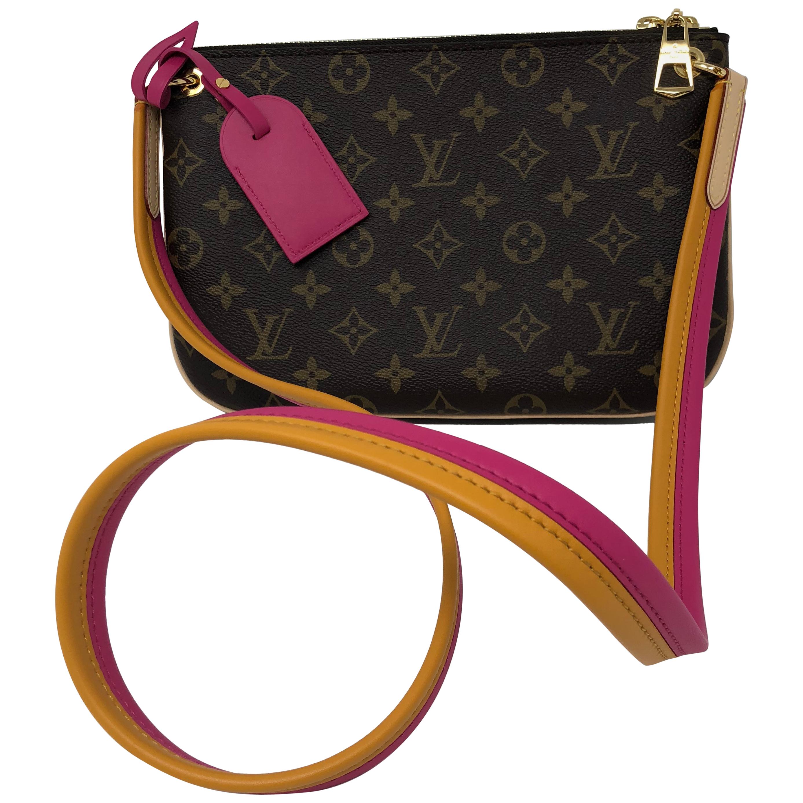 Louis Vuitton Pink Strap Leather Crossbody Bag at 1stDibs | louis vuitton  pink strap bag, louis vuitton crossbody pink strap, louis vuitton purse  with pink strap