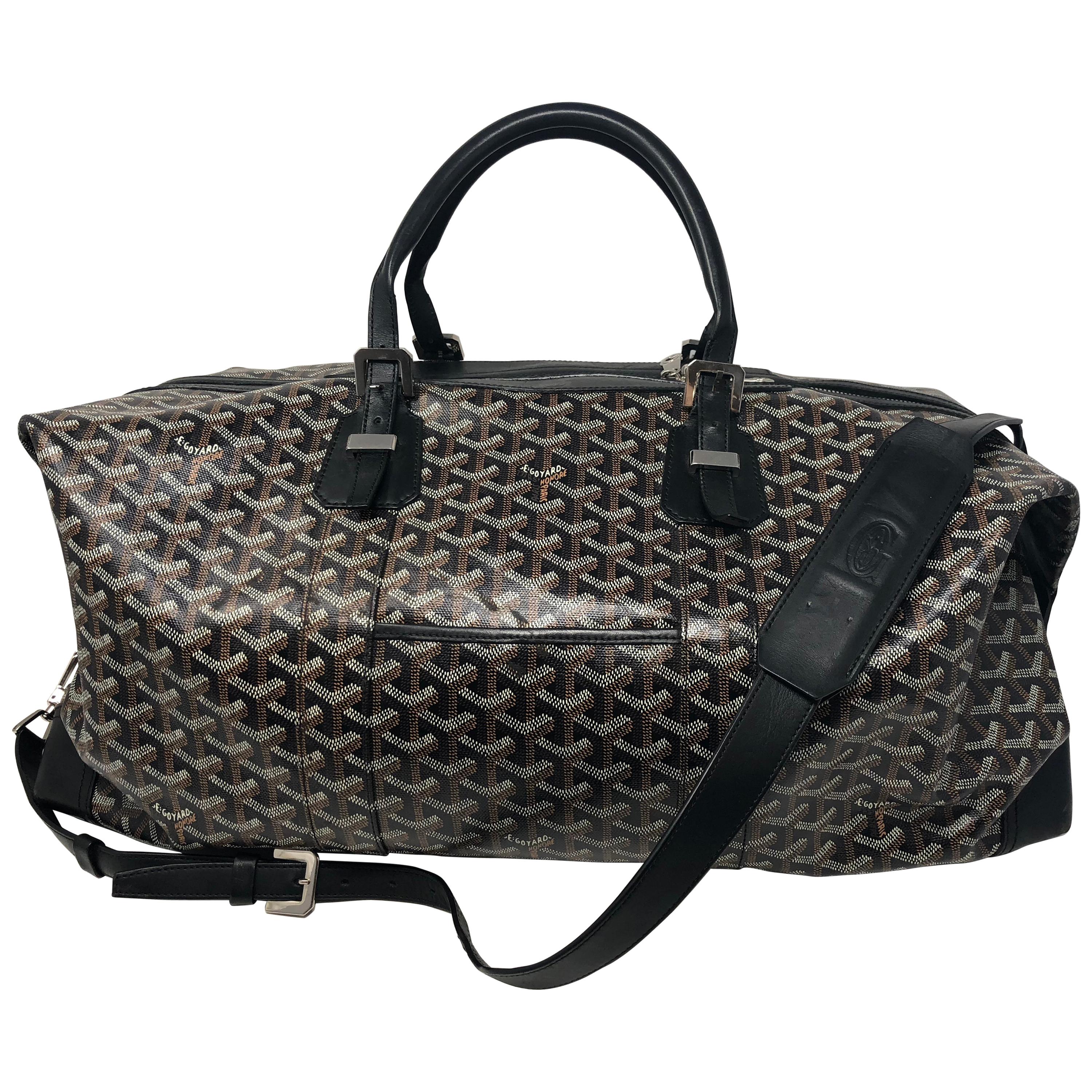 Goyard // Black & Brown Travel 55 Duffle Bag – VSP Consignment