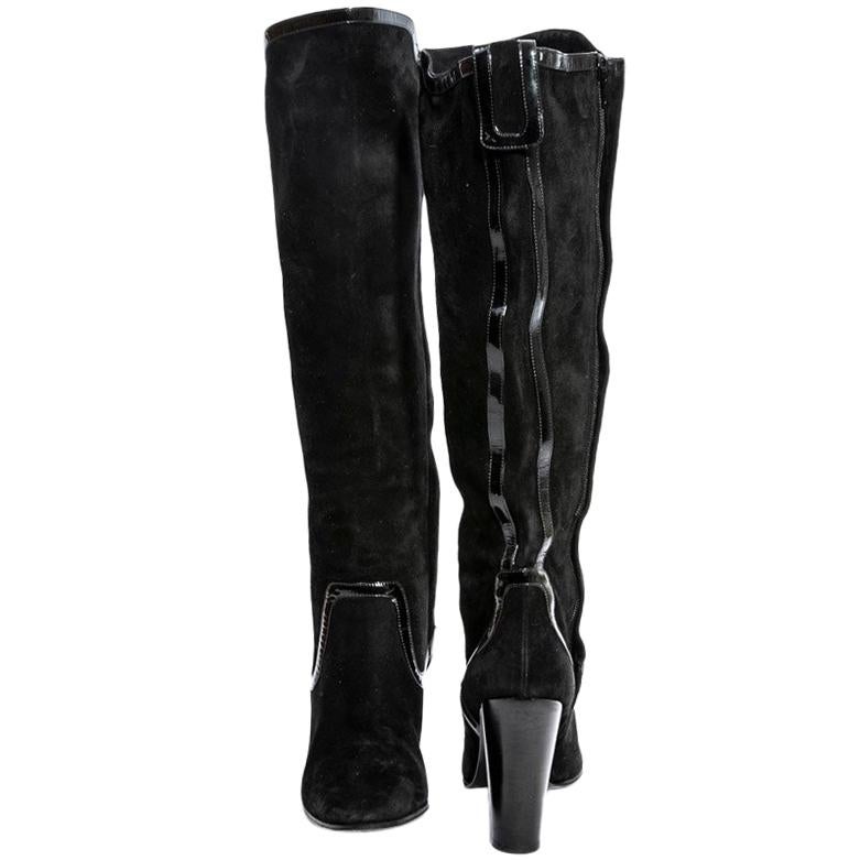 PIERRE HARDY Boots in Black Velvet Calfskin leather For Sale