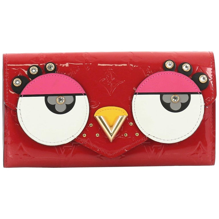 Louis Vuitton Sarah Wallet NM Limited Edition Lovely Birds Monogram Vernis  at 1stDibs