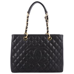 Chanel Grand Shopping Tote Quilted Caviar