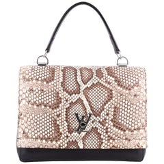 Louis Vuitton Lockme II Handbag Leather with Python