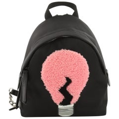 Fendi Light Bulb Backpack Nylon with Shearling Mini 