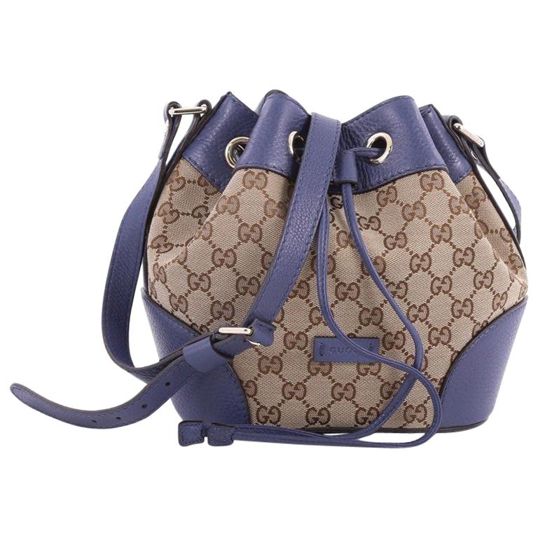 Gucci Classic Bucket Bag GG Canvas Small at 1stDibs