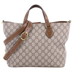 Gucci Convertible Soft Tote GG Coated Canvas Small