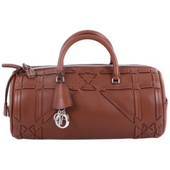 Christian Dior Connect Duffle Bag Giant Cannage Woven Leather
