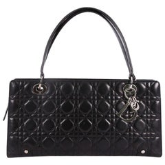 Christian Dior Lady Dior Soft Zip Tote Cannage Quilt Leather Large