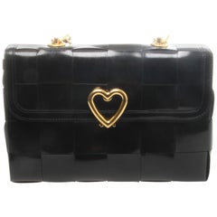 Moschino Love Moschino Intrecciato Leather Handbag 