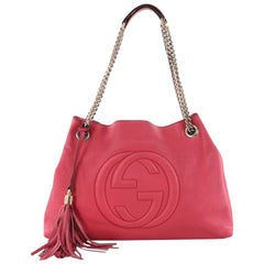 Gucci Soho Chain Strap Medium Leather Shoulder Bag 