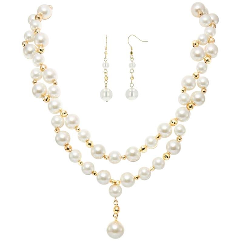 Genuine Shell Pearl Necklace - Posh by Feri For Sale