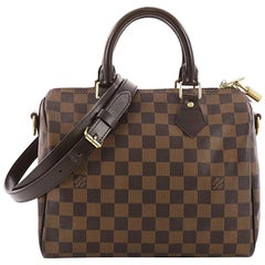 Used Louis Vuitton Speedy Bandouliere Bag Damier 25