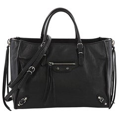 Balenciaga Papier A6 Zip Around Classic Studs Handbag Leather