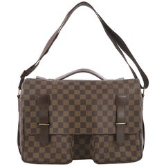 Louis Vuitton Broadway Damier Ebene 219916 Brown Canvas Messenger Bag For  Sale at 1stDibs