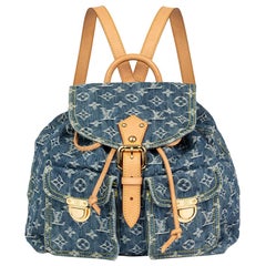 Circa 2000 Louis Vuitton Blue Monogram Denim PM Backpack
