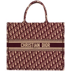 Dior Red Oblique Monogram Canvas Book Tote, 2018 