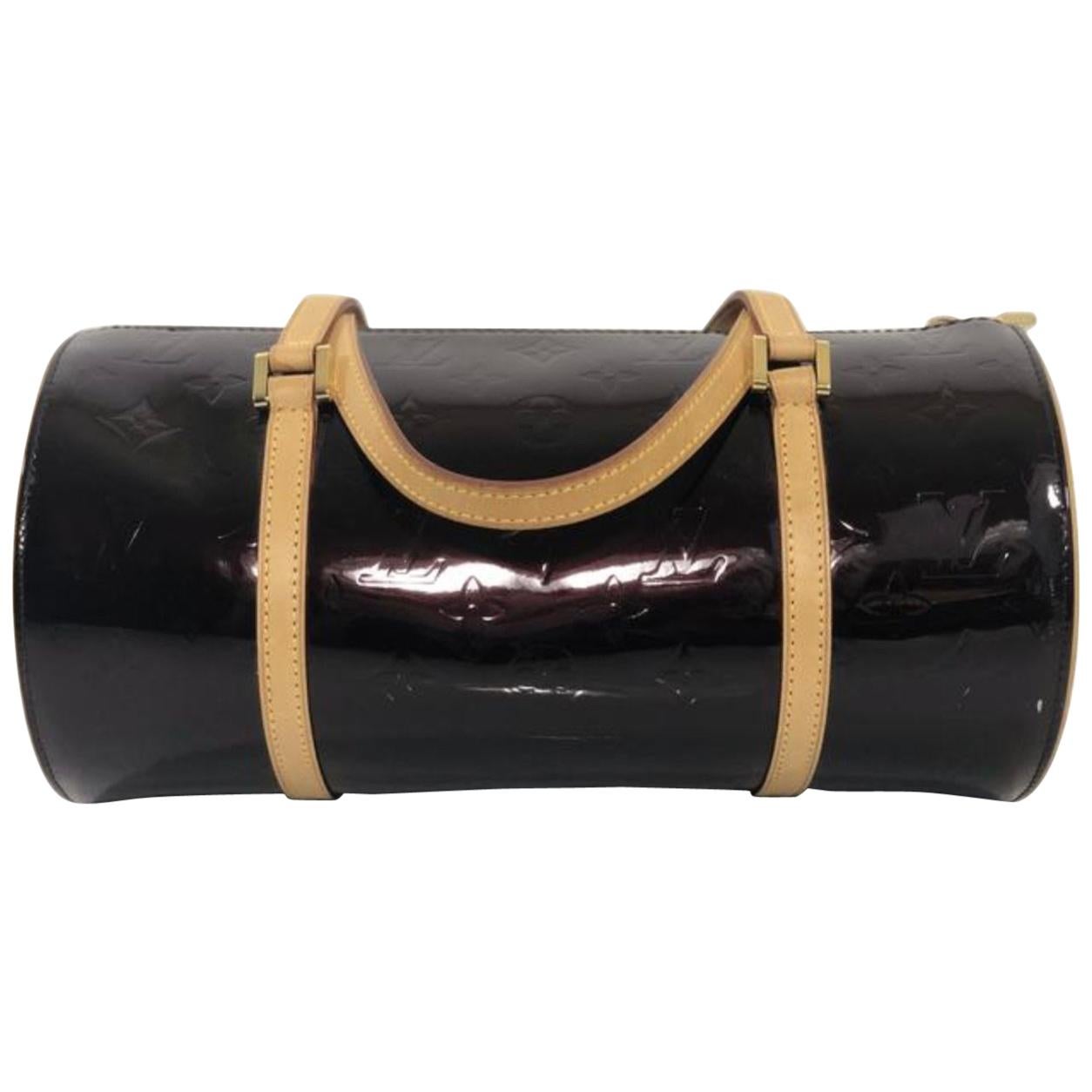 Louis Vuitton Verni Papillon 30 Amarante Shoulder Handbag For Sale