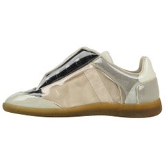 Maison Martin Margiela Sneaker da uomo in pelle e camoscio con rivestimento in PVC 43