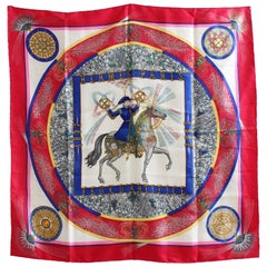 Hermes Feux d'Artifice Silk Scarf Shawl Carre Michel Duchêne Fireworks, 1987