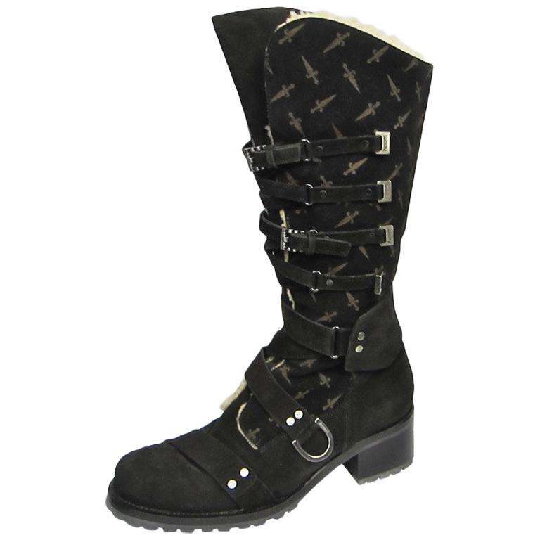 Cesare Paciotti Suede Black Boots Size 6.5 Cesare Paciotti Women main image 2
