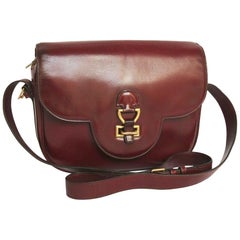 Hermes Vintage Bag in Red H Leather at 1stDibs | leather handbags ...