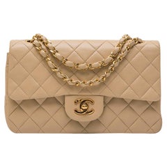 Chanel Beige Quilted Leather Timeless Bag 