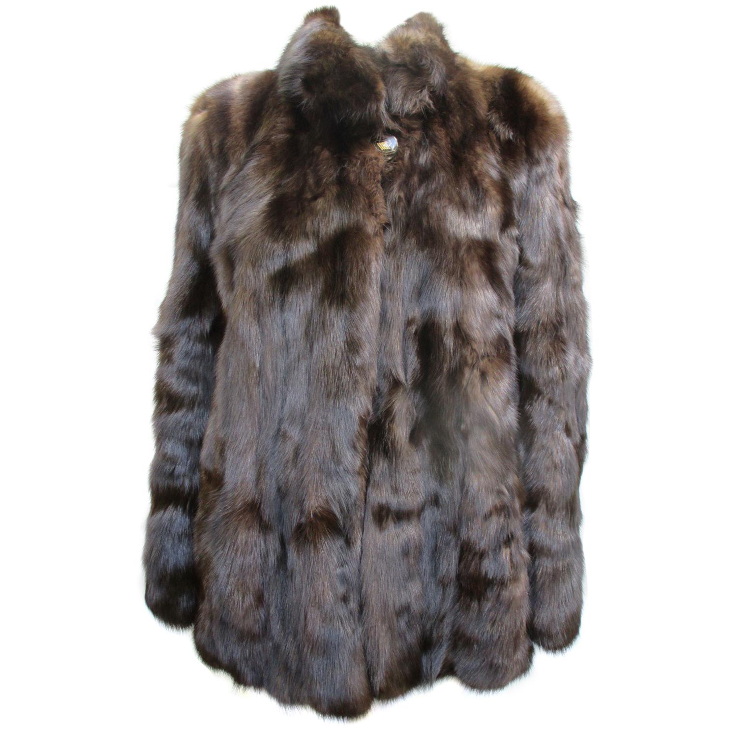 Sable fur coat For Sale