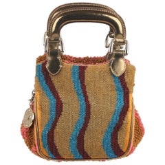 Fendi Multicolor Beaded Small Biancaneve Bag with Chain Strap
